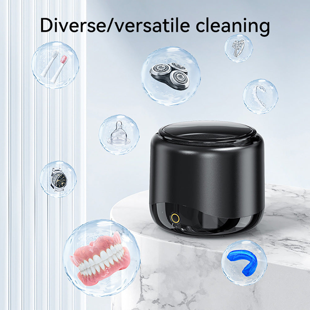 Portable Automatic Ultrasonic Cleaning Machine Invisible Tooth Socket Cosmetic Brush Cleaner