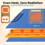 Electric Warming Tray, Food Heating Pad, Maximum Temperature Adjustable, Food Warmer, Portable Kitchen Utensil Pad