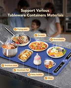Foldable Food Warming Mat: Keep 8 Dishes Hot for Hours