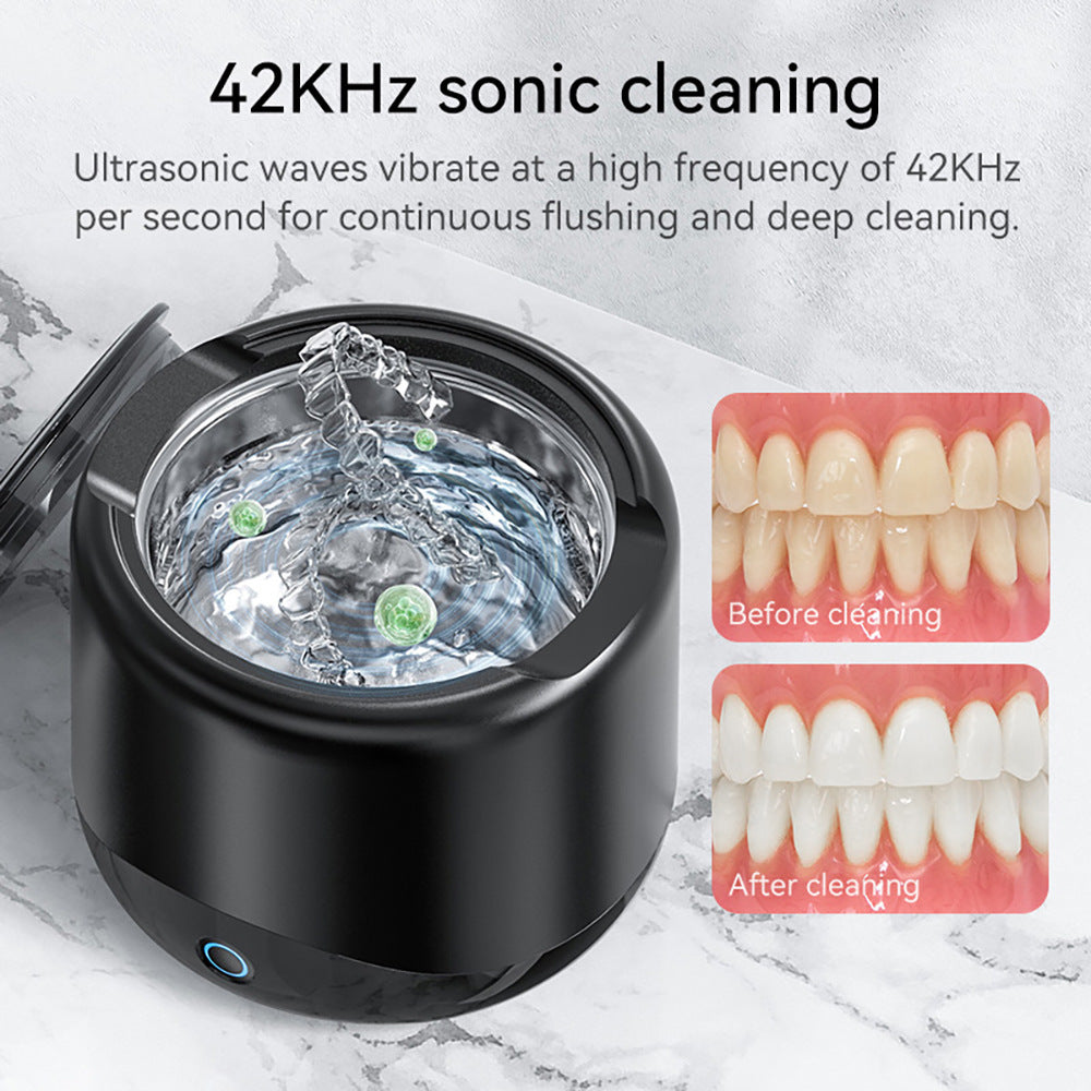 Portable Automatic Ultrasonic Cleaning Machine Invisible Tooth Socket Cosmetic Brush Cleaner