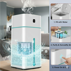 Air Purifier & Humidifier with LED Night Light | 55% Off – Shopcart Hub
