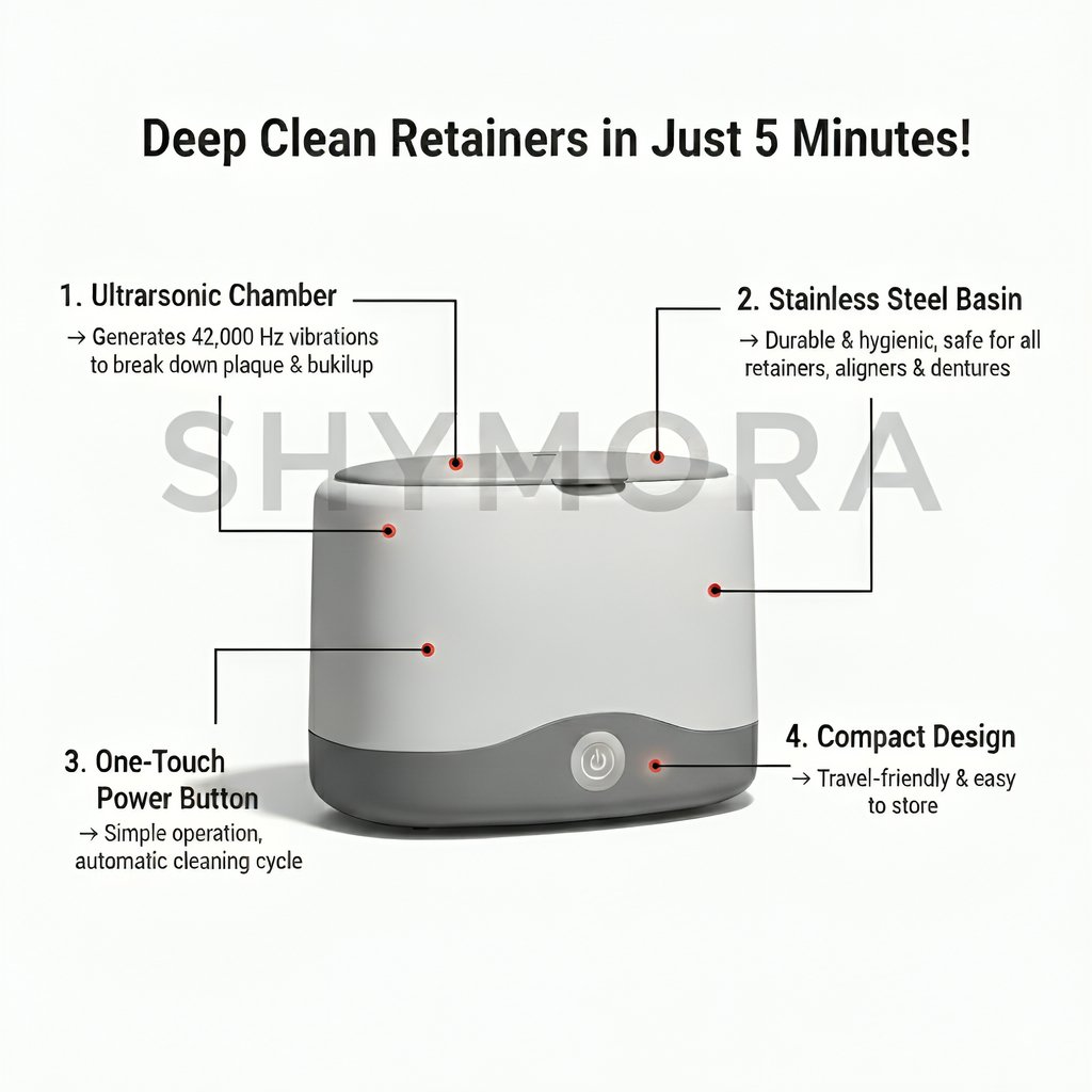 🦷 Ultra Retainer Cleaner – Dentist Approved Deep Clean in Minutes- Keep your smile fresh😃, clean & confident with professional-level cleaning at home🏡 in just 3 days 🎉🎊