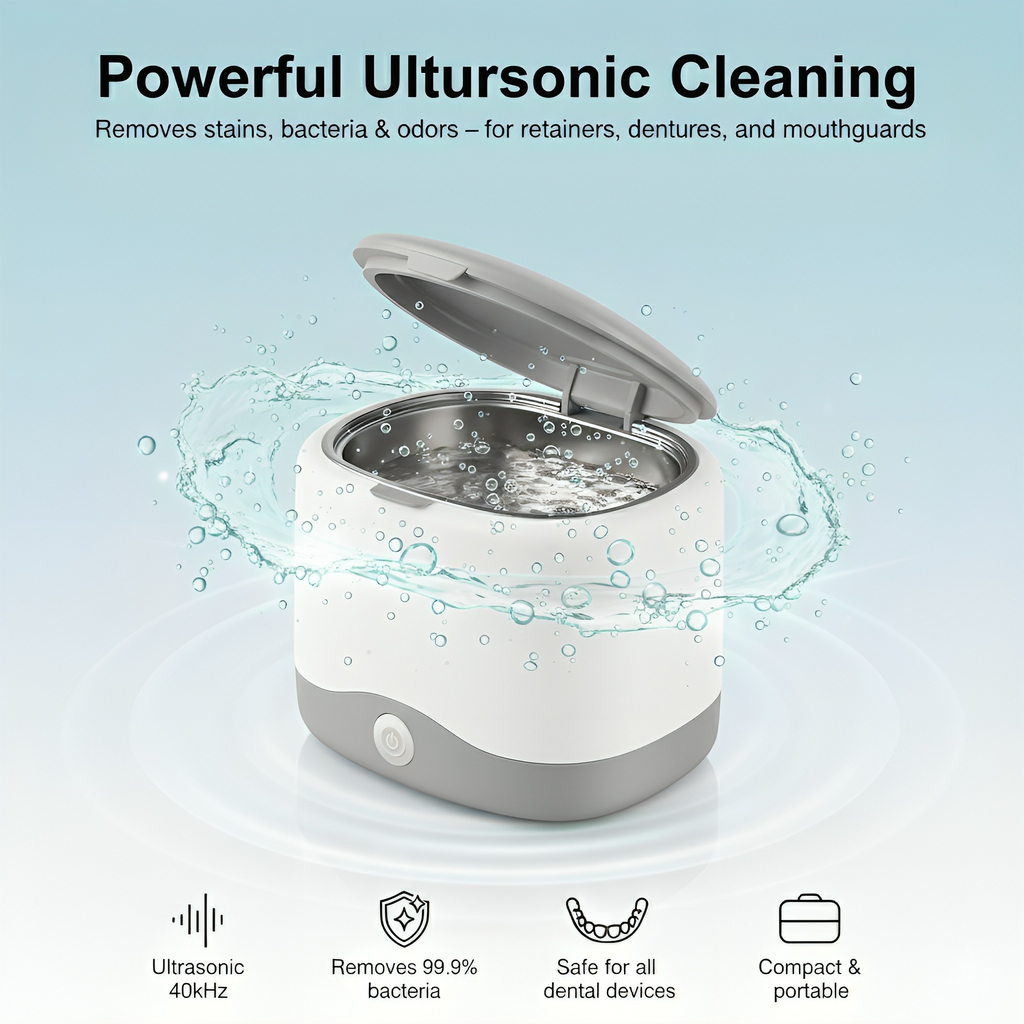 🦷 Ultra Retainer Cleaner – Dentist Approved Deep Clean in Minutes- Keep your smile fresh😃, clean & confident with professional-level cleaning at home🏡 in just 3 days 🎉🎊